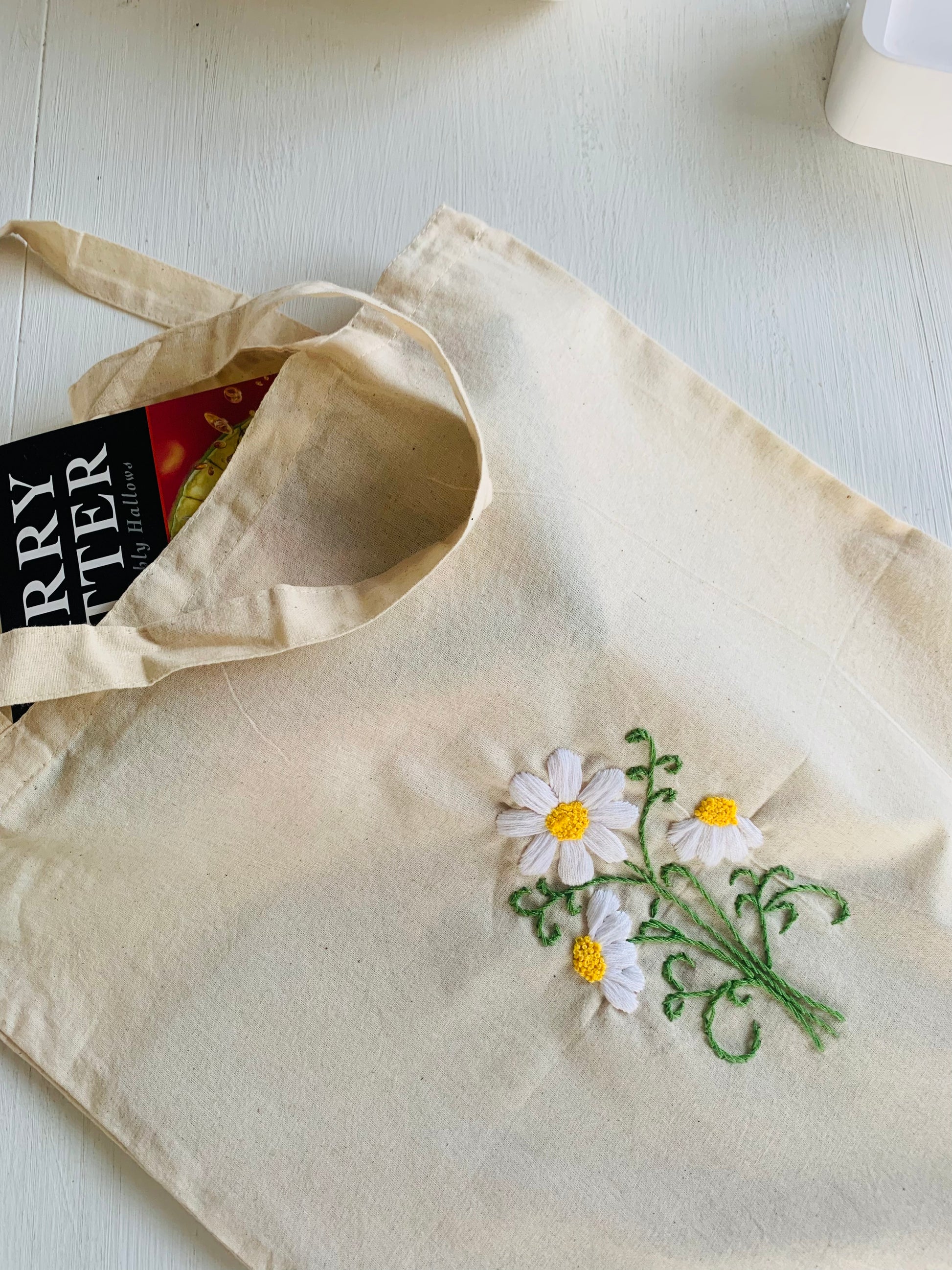 Make your own hand embroidered tote bag - MakeKit DIY Craft Kits