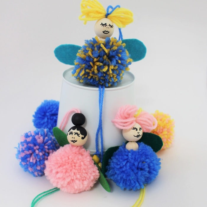 Pom Pom Fairies - Instant Download - MakeKit DIY Craft Kits