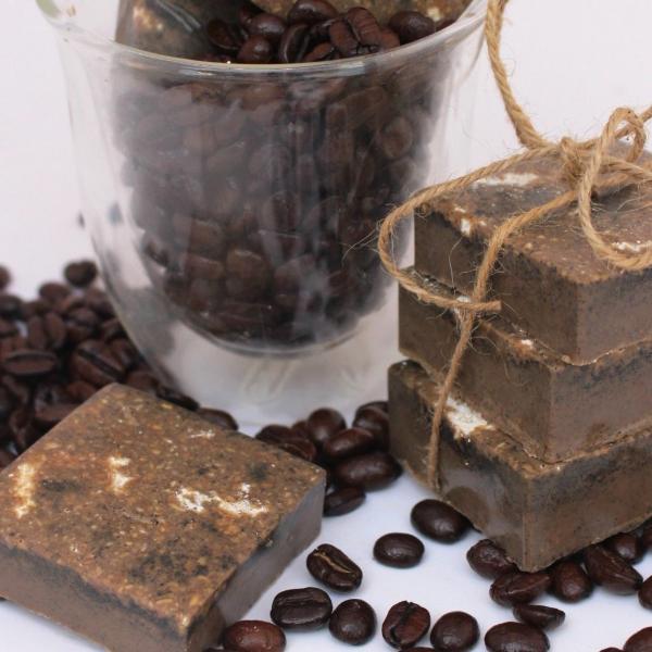 Soap making kit - coffee exfoliating soap bars