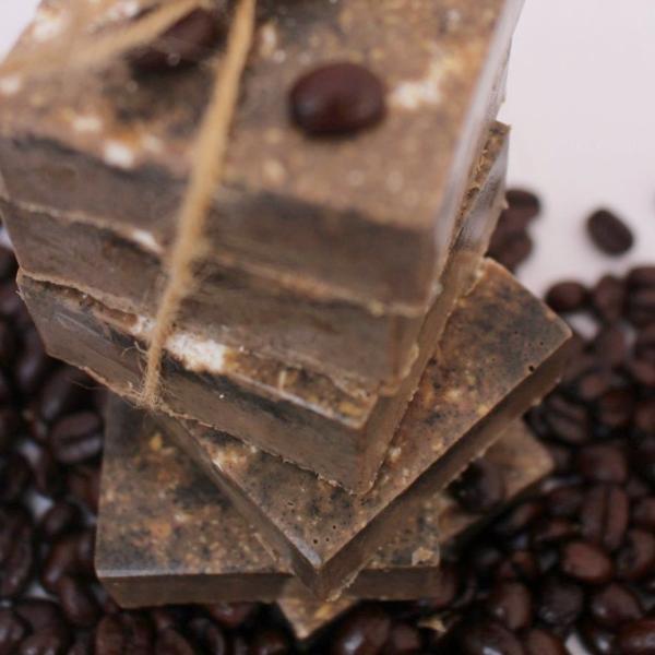 Hand made coffee oatmeal exfoliating scrub bars