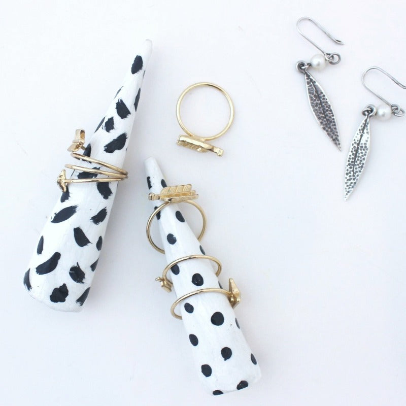Make your own air dried clay ring holder