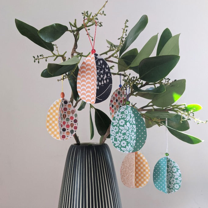 Handmade Christmas and Easter Ornaments. Beautiful paper decorations for your Christmas tree.