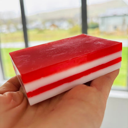 Make Your Own Candy Cane Christmas Soap