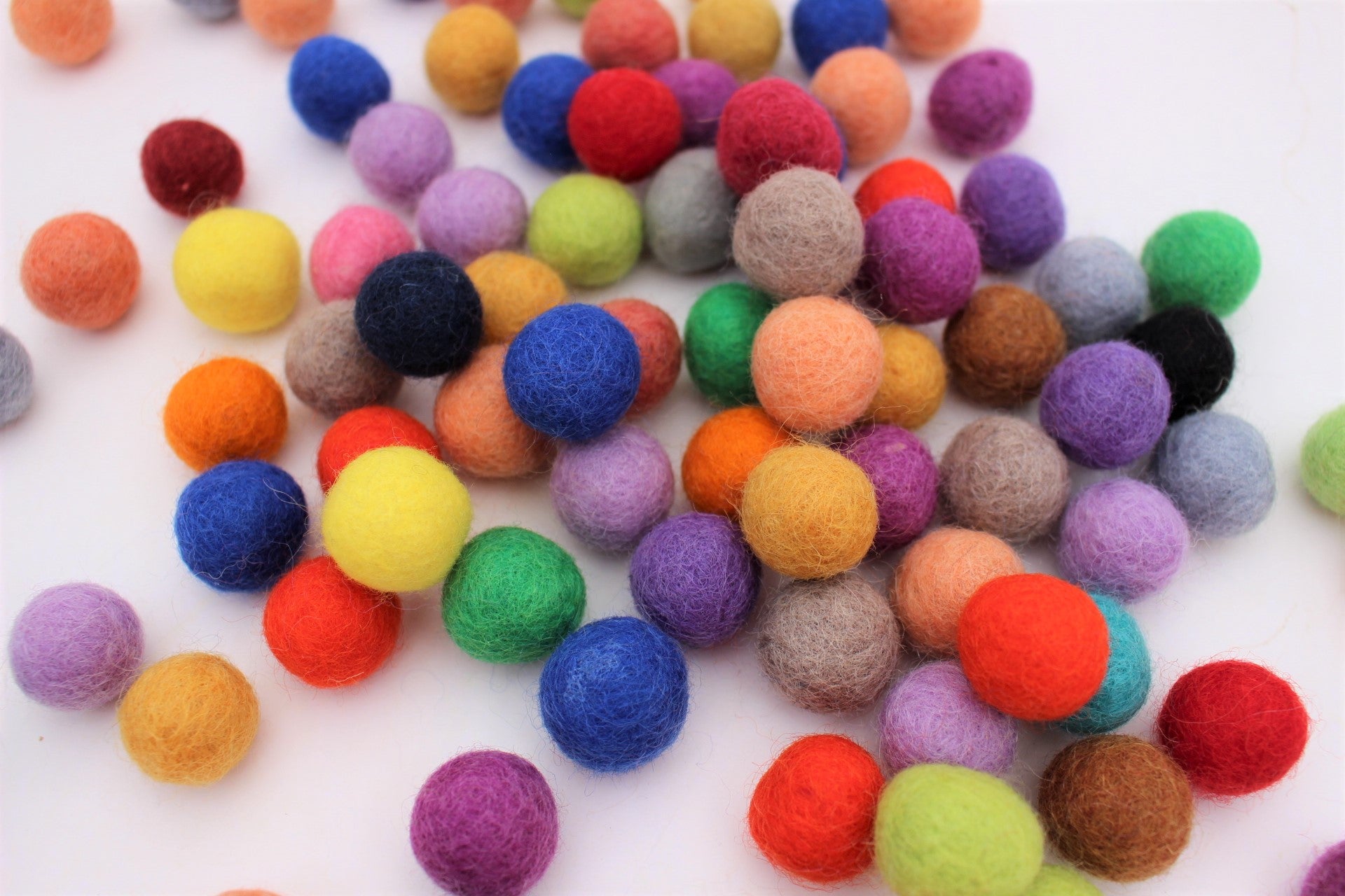 Wool felt balls - MakeKit DIY Craft Kits