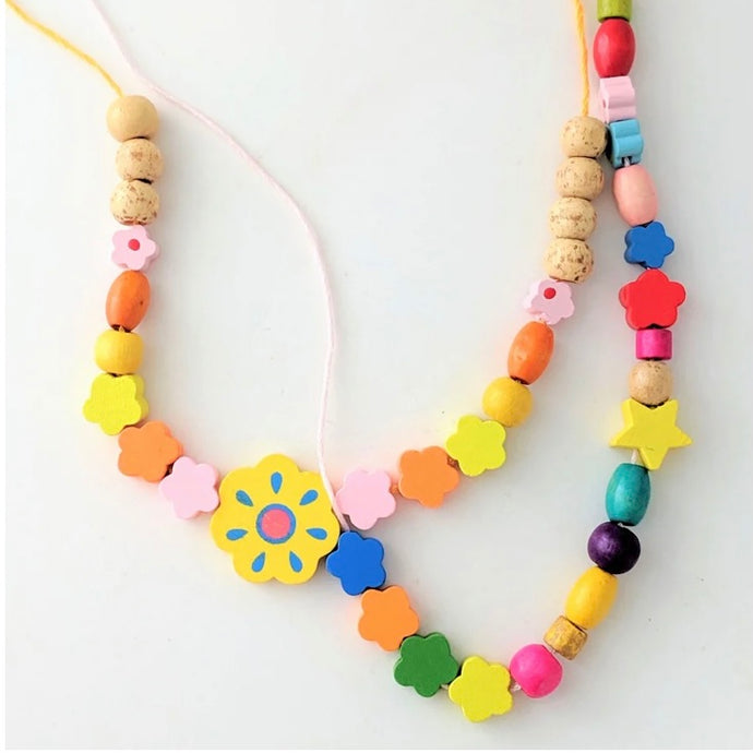 Necklace making kits for girls birthday party ideas, kids craft ideas 