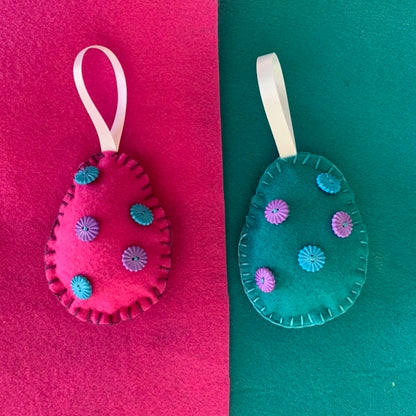 Make your Own Felt Easter Egg Decorations - MakeKit DIY Craft Kits