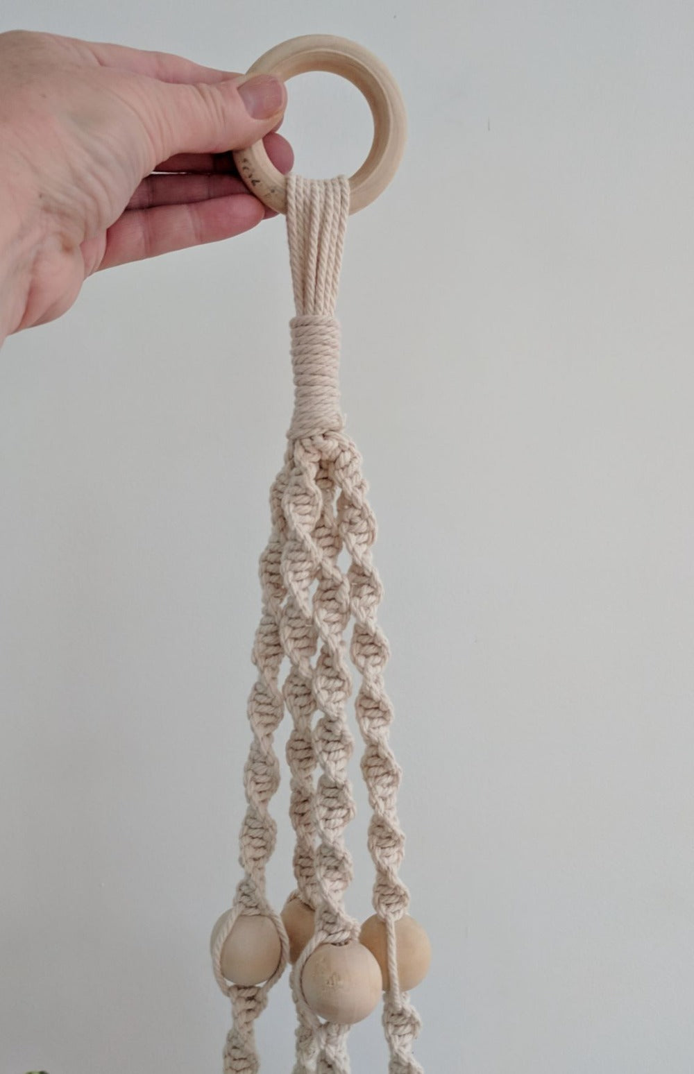 Learn macrame knots with our DIY macrame plant hanger kit