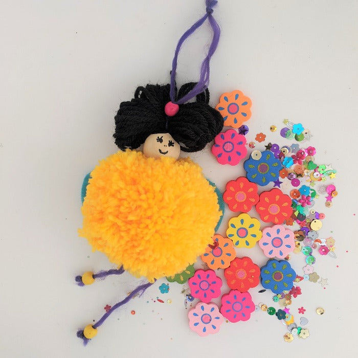 Pom Pom Fairies - Instant Download - MakeKit DIY Craft Kits