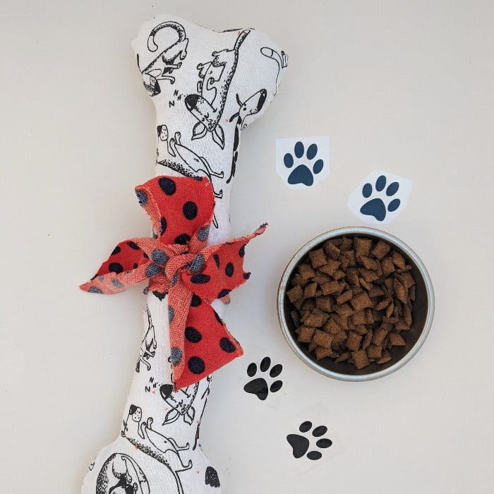 Soft Toy Dog Bone - Instant Download - MakeKit DIY Craft Kits