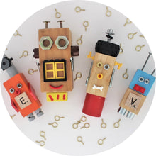 Hand made quirky robots, perfect for birthday party ideas
